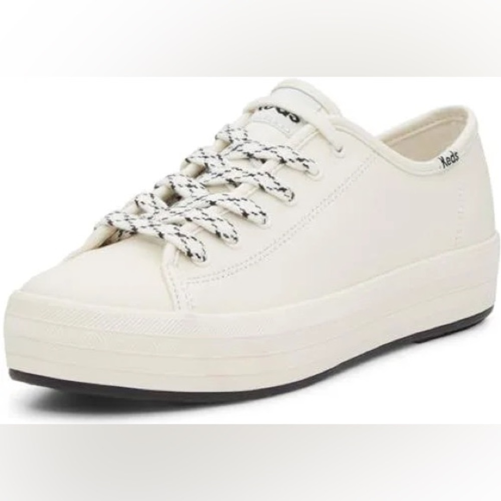 Keds Cream Triple Kick Low-Top Platform Sneaker
